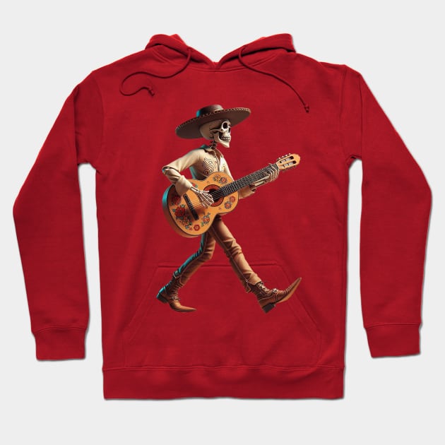 skull guitar Hoodie by llindesign 